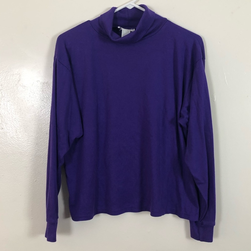 ✨Elles Belles Purple Turtleneck Sweater✨ - Picture 1 of 5